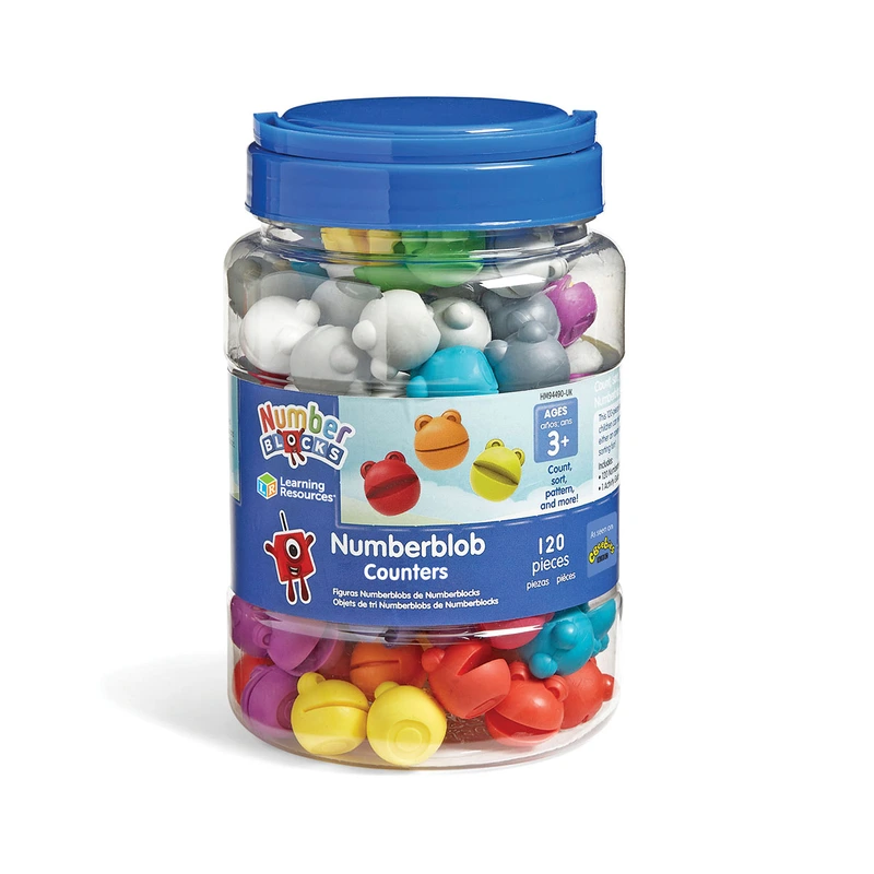 Ігровий набір для навчання лічбі LEARNING RESOURCES серії "Numberblocks" - ВЕСЕЛІ ЖАБКИ NUMBERBLOBS — Learning Resources