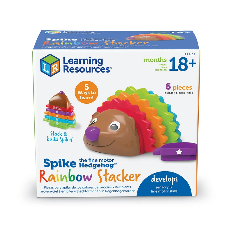 Навчальний ігровий набір LEARNING RESOURCES Spike The Fine Motor Hedgehog™ - БАРВИСТИЙ ЇЖАЧОК — Learning Resources