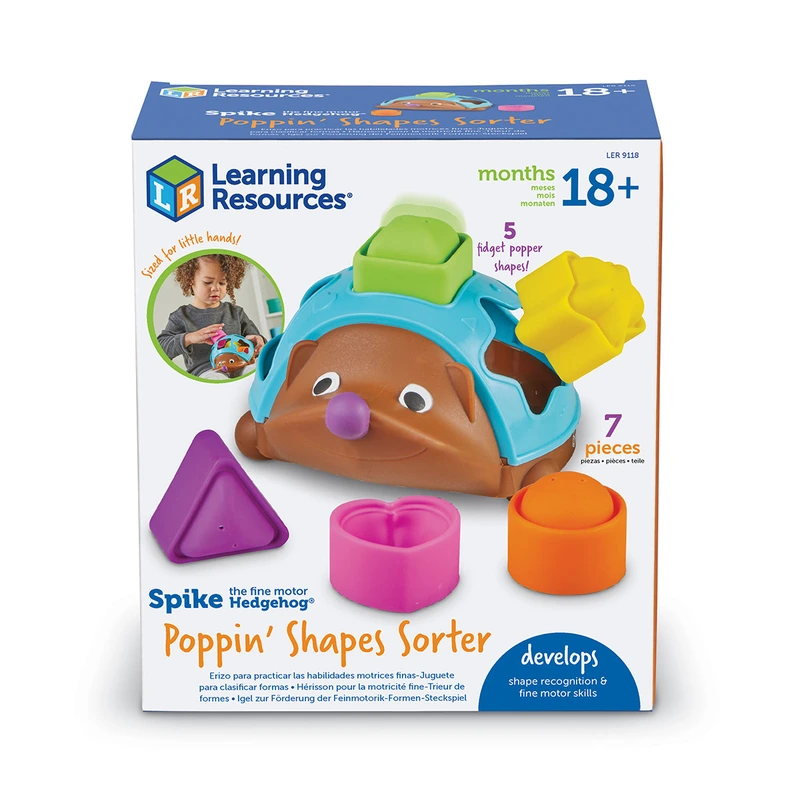 Навчальний ігровий набір LEARNING RESOURCES Spike The Fine Motor Hedgehog™ - POP-IT СОРТЕР ЇЖАЧОК — Learning Resources