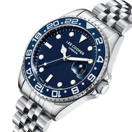 Чоловічий водостійкий годинник Lee Cooper Daytona Blue