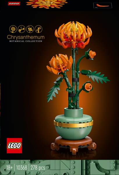 Конструктор LEGO Botanicals Хризантема 278 деталей (10368) — LEGO