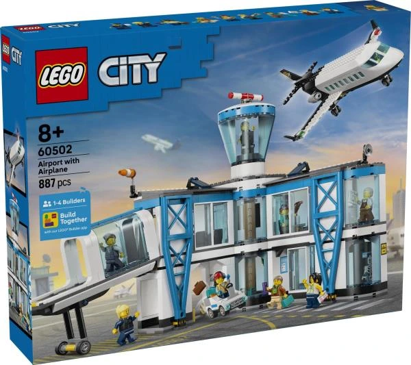 Конструктор LEGO City Аеропорт із літаком 887 Деталей ( 60502 )