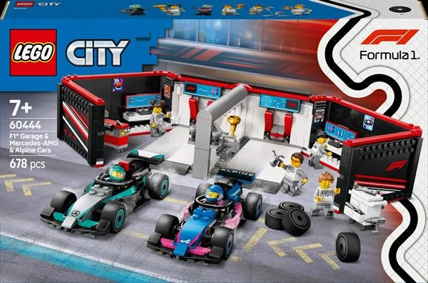 Конструктор Гараж F1® та автомобілі Mercedes-AMG і Alpine