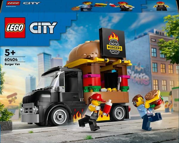 Конструктор LEGO City Вантажівка з гамбургерами 194 деталі (60404)
