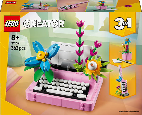 Конструктор LEGO Creator Друкарська машинка з квітами 363 деталі (31169)