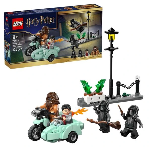 Конструктор LEGO Harry Potter TM Геґрід і Гаррі: Втеча з Тисової вулиці 124 Деталі ( 76459 ) — LEGO