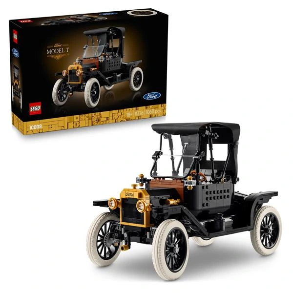Конструктор LEGO® Icons Ford Model T, набір із моделлю автомобіля 1060 деталей (11376)