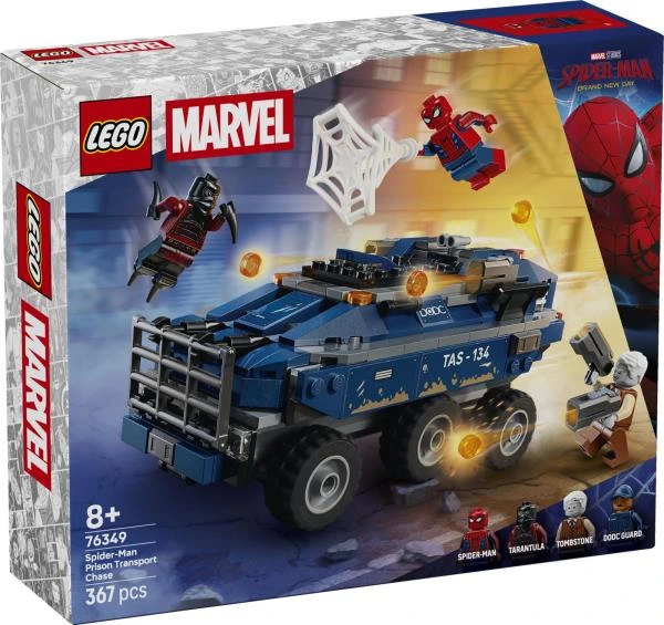 Конструктор LEGO® Marvel Переслідування Людиною-Павуком машини для перевезення злочинців, 367 деталей (76349)