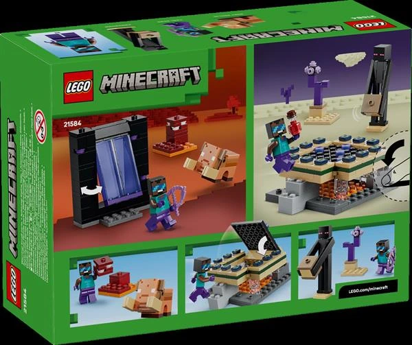 Конструктор LEGO Minecraft Подорож до Нижнього світу та Порталу до Краю 192 Деталі (21584)