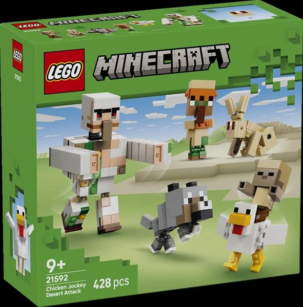 Конструктор LEGO® Minecraft™ Курячий Жокей: атака в пустелі Іграшка, 428 деталей (21592)