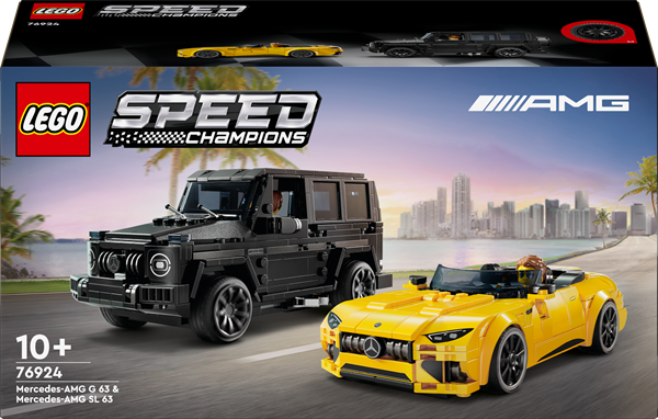 Конструктор LEGO Speed Champions Mercedes-AMG G 63 і Mercedes-AMG SL 63, 808 деталей (76924)