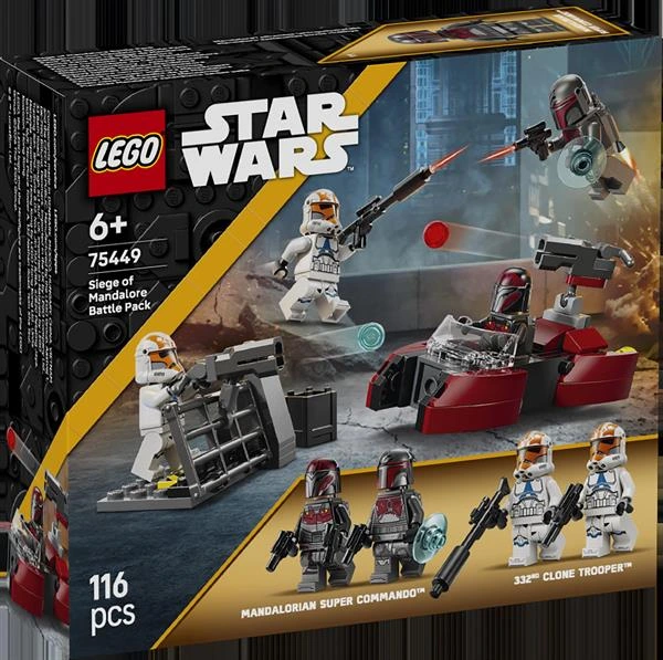 Конструктор LEGO Star Wars TM Бойовий комплект «Облога Мандалора» 116 Деталей (75449)