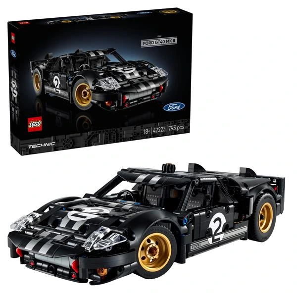 Конструктор LEGO Technic Автомобіль для перегонів Ford GT40 MKII 1966 року 793 Деталі (42223)