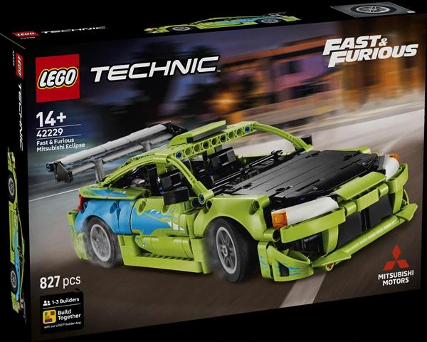 Конструктор LEGO® Technic Форсаж Автомобіль Mitsubishi Eclipse, 827 деталі (42229)