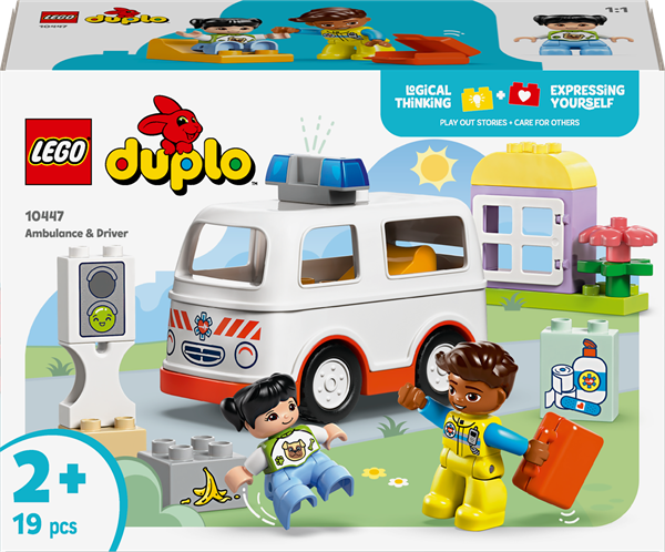 Конструктор LEGO DUPLO Швидка допомога та водій 19 деталей (10447)