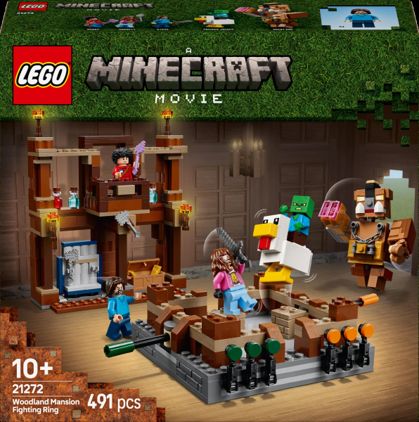 Конструктор LEGO Minecraft Бійцівський ринг у лісовому маєтку 491 деталь (21272)