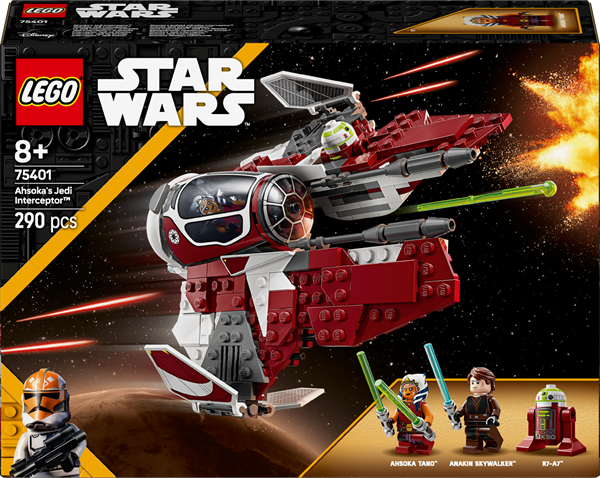 Конструктор LEGO Star Wars Джедайський перехоплювач Асоки 290 деталей (75401) — LEGO