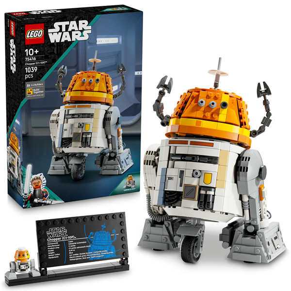 Конструктор LEGO Star Wars Чоппер C1-10P Дроїд-астромеханік 1039 деталей (75416) — LEGO