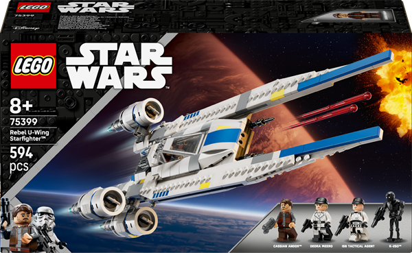 Конструктор LEGO Star Wars Повстанський винищувач U-Wing 594 деталі (75399) — LEGO