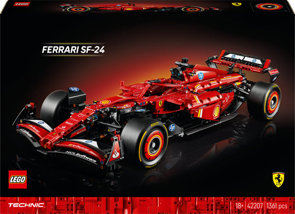 Конструктор LEGO Technic Автомобіль F1 Ferrari SF-24 1361 деталь (42207) — LEGO