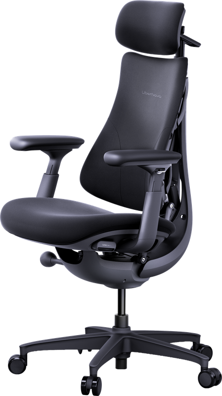 Крісло офісне ергономічне LiberNovo Omni Midnight Black 48 см