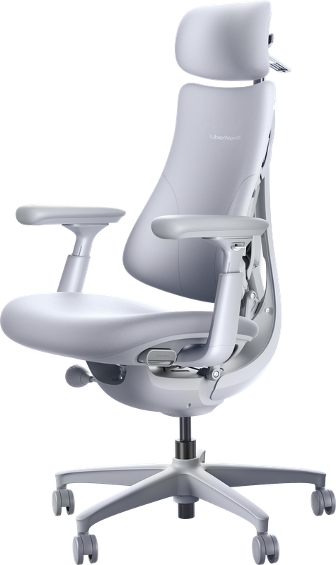 Крісло офісне ергономічне LiberNovo Omni Space Gray 48 см