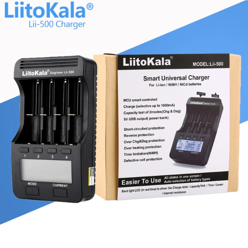 Зарядний пристрій Liitokala Lii-500 EU — LiitoKala