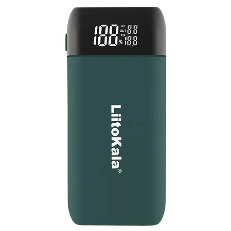 Зарядний пристрій-павербанк LiitoKala Lii-MP2  на 2 канали для акумуляторів, зелений