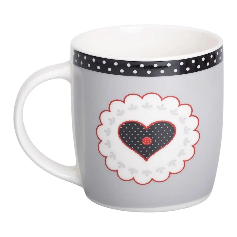 Кружка порцелянова 400 (мл) для чаю та кави RX-N240147G