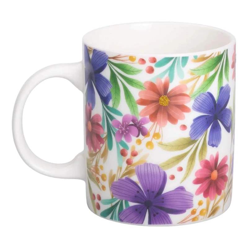 порцелянова чашка з малюнком 400 (мл) для чаю та кави RX-N240472V — Liling Rongxiang Ceramic