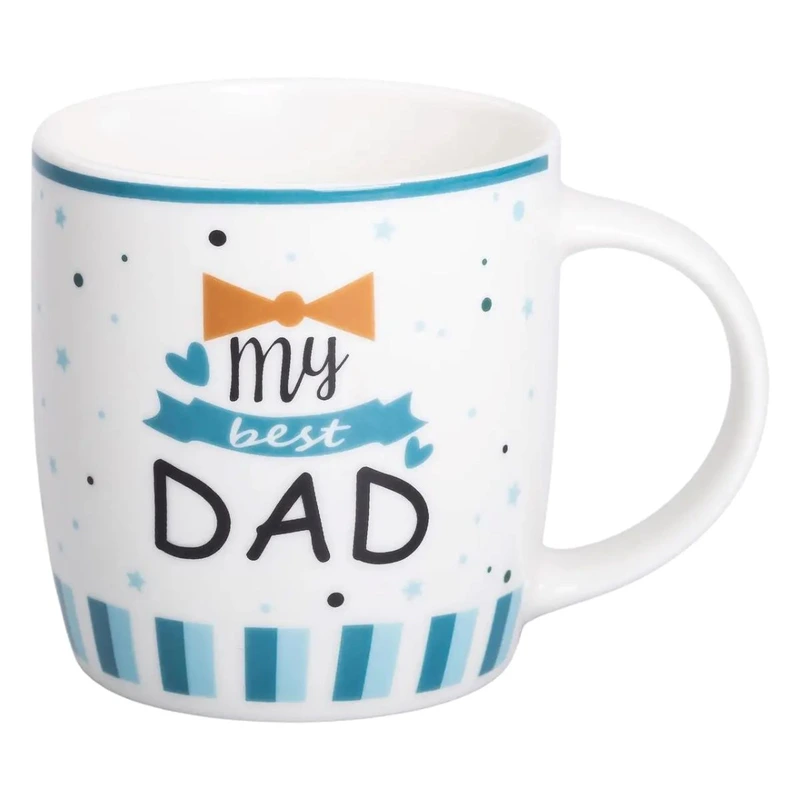 Чашка порцелянова з написами 450 (мл) My best dad RX-N240278MD — Liling Rongxiang Ceramic