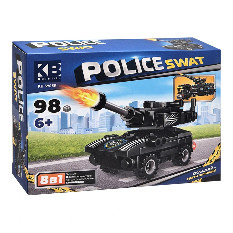 Дитячий конструктор Police SWAT KB 5905E пластик, 98 деталей