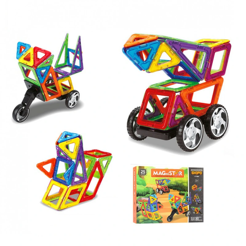 Магнітний конструктор Транспорт LT3005 25 деталей — Limo Toy