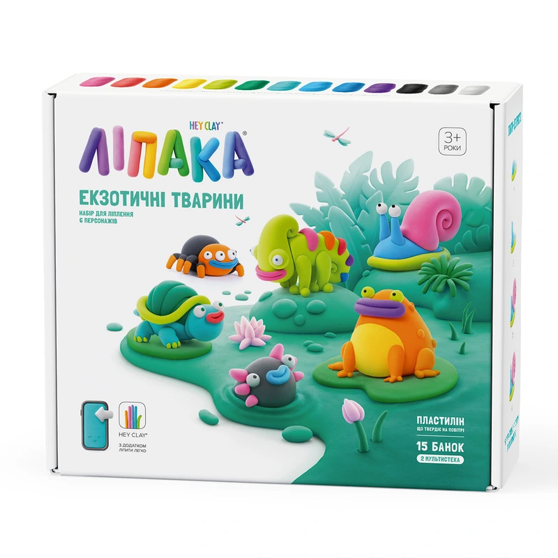 Меганабір пластиліну, що самостійно твердіє, ЛІПАКА - ЕКЗОТИЧНІ ТВАРИНИ — Lipaka