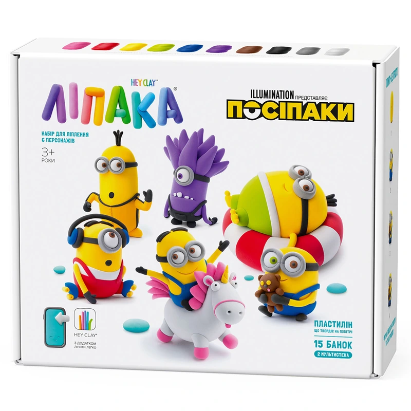 Меганабір пластиліну, що самостійно твердіє, ЛІПАКА – ПОСІПАКИ — Lipaka