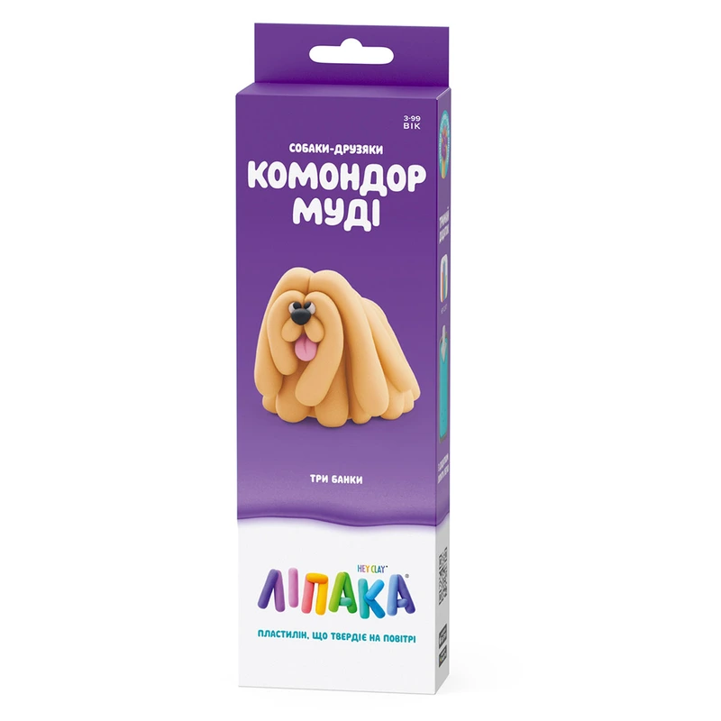 Набір пластиліну, що самостійно твердіє, ЛІПАКА – СОБАКИ-ДРУЗЯКИ: КОМОНДОР МУДІ — Lipaka