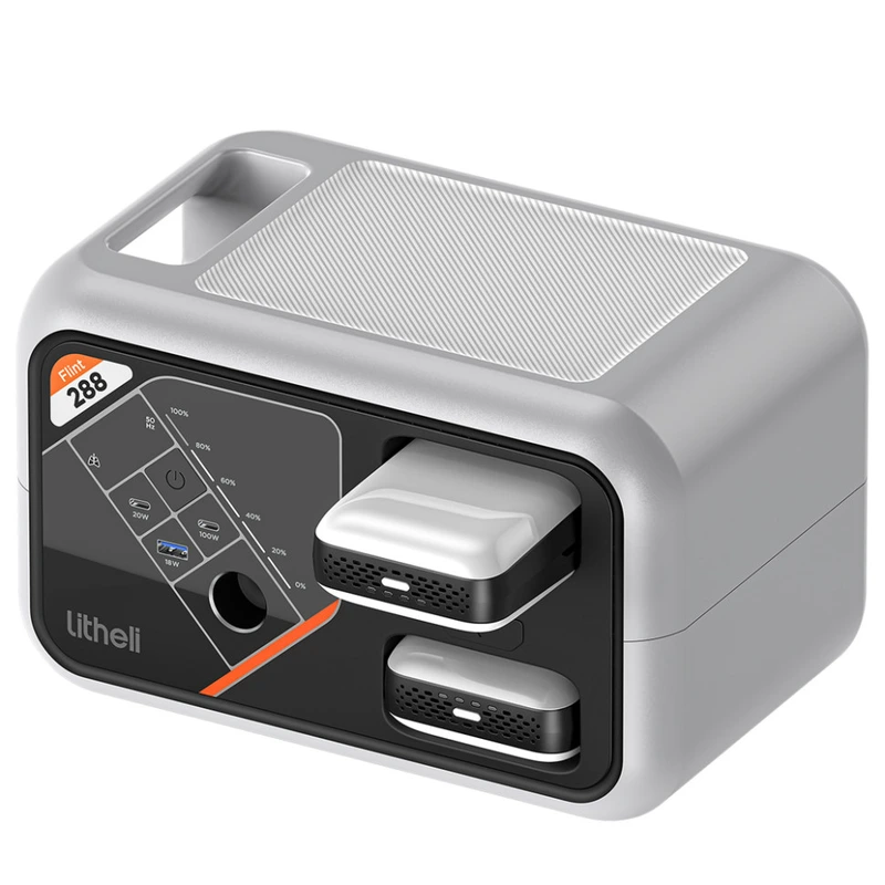 Портативна зарядна станція Litheli FLINT В288, 300Вт, 287 Вт·год + 2 Power Bank — Litheli