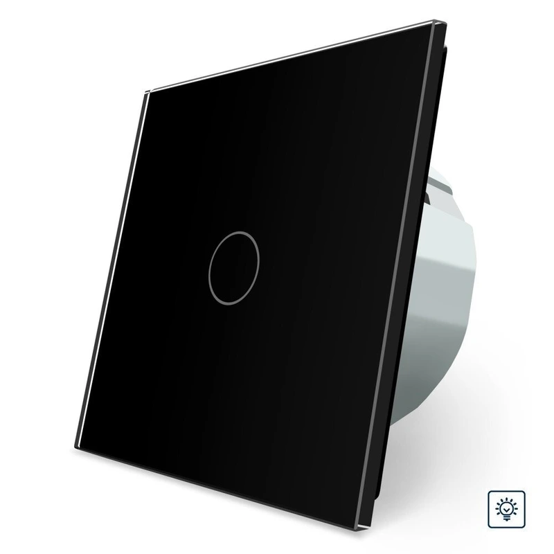 Сенсорний диммер 1 сенсор LIVOLO чорний матове скло