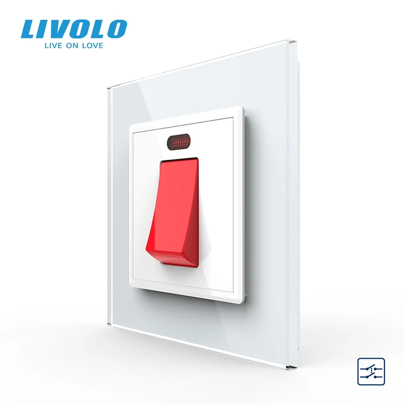 Майстер вимикач 20 ампер Livolo білий (VL-C7KMKV20A-2WP)