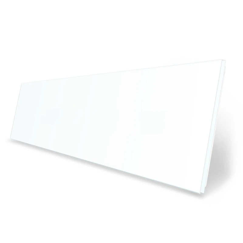 Рамка 5-постова порожня Х сенсорів (Х-Х-Х-Х-Х) LIVOLO, загартоване скло, біла, 365×80 мм (VL-P700/00/00/00/00-10W)