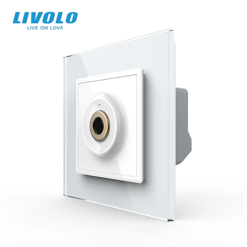 Бездотиковий вимикач 1 сенсор Livolo білий 2.5D Sense