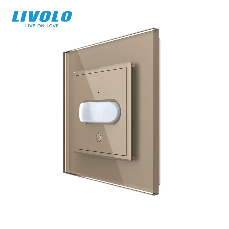 Бездротовий датчик руху LIVOLO золотий (VL-XU002-A)