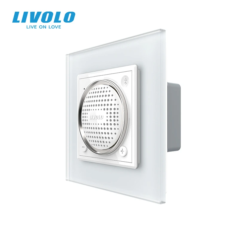Bluetooth колонка LIVOLO біла матова скло