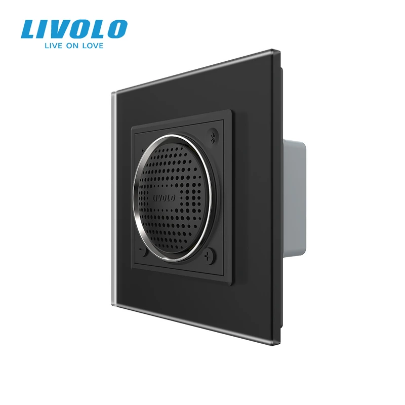 Bluetooth колонка LIVOLO чорна матова скло