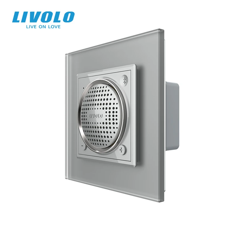 Bluetooth колонка LIVOLO сіра матова скло — Livolo