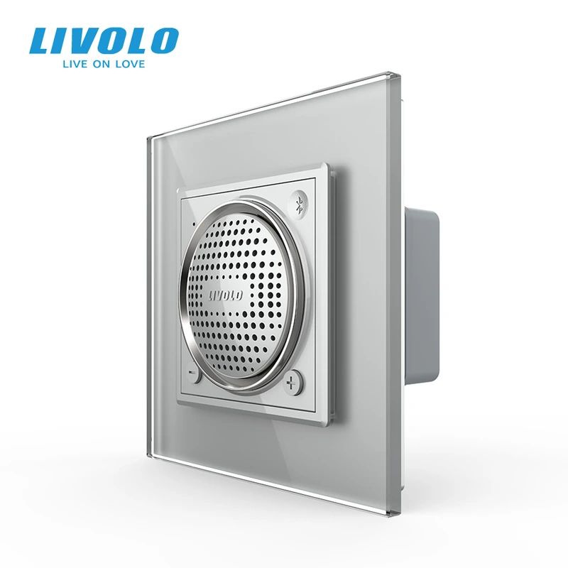Bluetooth колонка LIVOLO сірий скло (VL-C7-FCF-2IP)