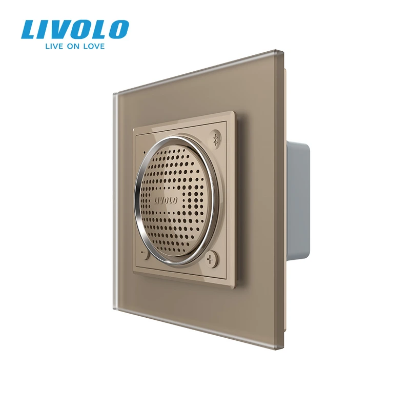 Bluetooth колонка LIVOLO золота матова скло