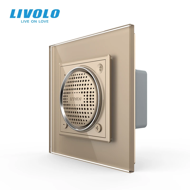 Bluetooth колонка LIVOLO золото скло (VL-C7-FCF-2AP)