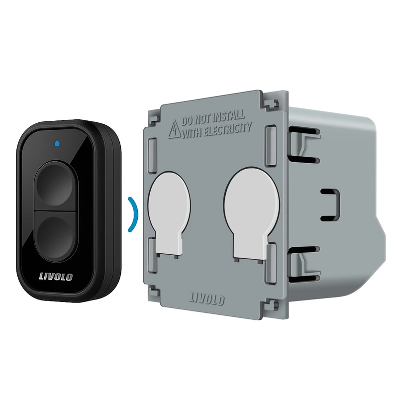 Радіокероване (дистанційне) реле з пультом LIVOLO, 2 канали, 5А 230В, без нейтралі, модуль (VL-FC2Z2-2G/VL-XR006)