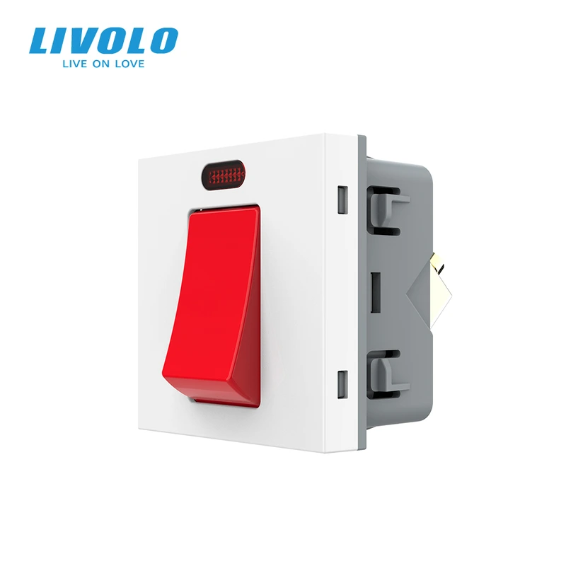 Майстер-вимикач LIVOLO, білий, 20А 230В, модуль без рамки (VL-FCMKV20A-2WP)